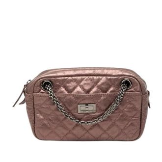 Chanel Pre-owned Quilted Mini Crossbody Bag - Dames - Vintage Mini Tas - Roze - ONE Size - Leer - Vintage