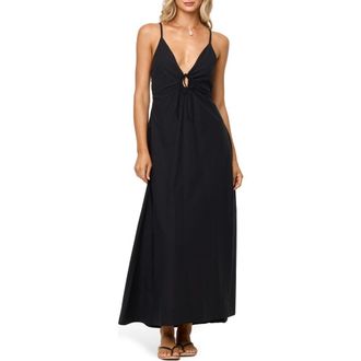 L*Space Mabel Cover-Up Maxi Dress in Black at Nordstrom, Size X-Small