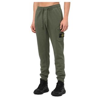 Stone Island Sweatpants, male, Green, XL, Regular Fit Tracksuit Trousers