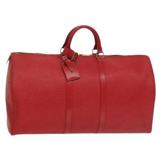 Louis Vuitton Pre-owned Weekend Bags, male, Red, Size: ONE SIZE Pre-owned Keepall Bag
