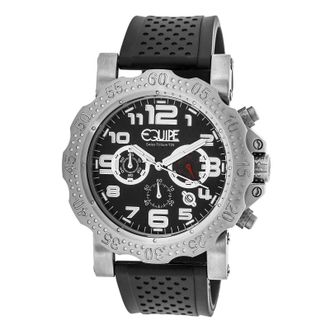 EQUIPE Tritium Rivet Chronograph Black Dial Mens Watch ET203