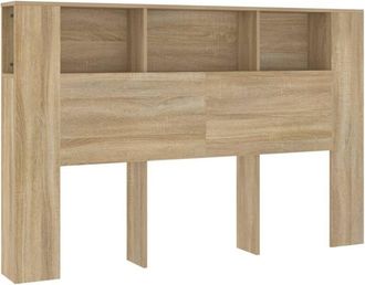 vidaXL Headboard Cabinet Sonoma Oak 160x18.5x104.5 cm vidaXL