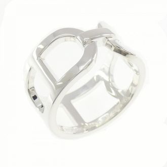 Herm&egrave;s Silver Silver 925 Band Ring (Pre-Owned)