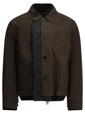 sacai Giacca trapuntata Sacai Nylon Twill X Ripstop Reversibile