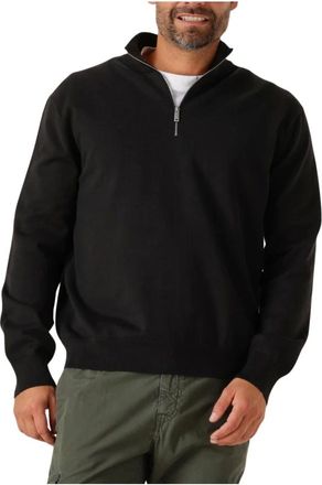 Calvin Klein Truien & Vesten, Heren, Zwart, M, Katoen, LS Supima QZ Sweater 12Gg