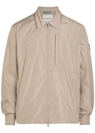 Sandbanks Sandbanks Logo-appliqu&eacute;d Nylon Jacket - Stone - XL