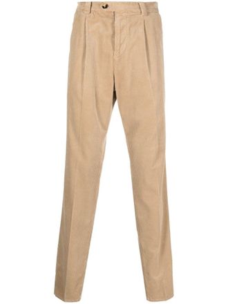 Brunello Cucinelli straight-leg corduroy trousers - Neutrals