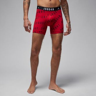Nike Jordan Mens Jordan Dri-FIT Cotton Essentials Flight Boxer Briefs (2-Pack) in Red | JM0623-R78