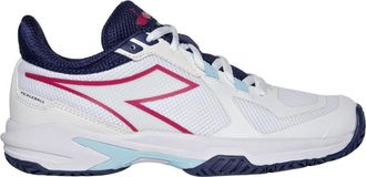 Diadora Womens Trofeo 2 All Ground Pickleball Shoe In White/blueprint/pink Yarrow