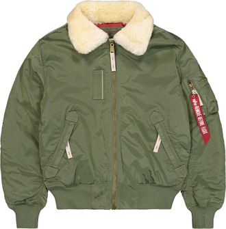 Alpha Industries Bomberjacke ALPHA INDUSTRIES Injector III, Herren, Gr. S, gr&uuml;n (sage, gr&uuml;n), Obermaterial: 100% Nylon, Futter: 100% Nylon, Kapuzenfutter: 100% Schaffe