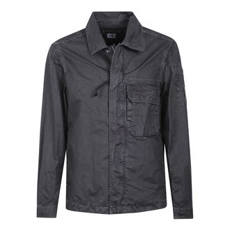 C.P. Company Light Jackets, male, Black, Size: XL Shirt