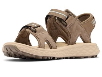 Columbia Konos Hiker 2-Strap Womens Sandals Wet Sand/Marine Light : 10 B - Medium, Faux Leather/Suede/Synthetic