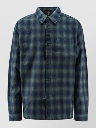 Represent checked flannel cotton shirt