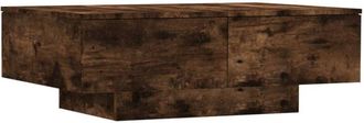 vidaXL Coffee Table Smoked Oak 90x60x31 cm Engineered Wood Vidaxl