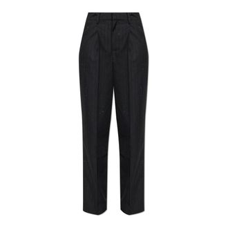 Zadig&Voltaire Puros Broeken - Dames - Straight fit broeken - Zwart - XS - Wol - Broeken
