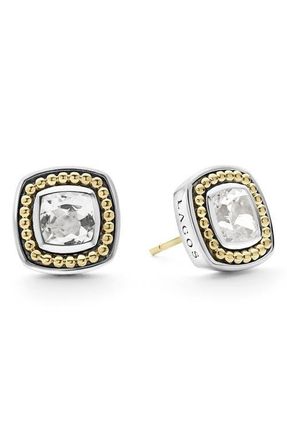 Lagos Rittenhouse White Topaz Stud Earrings in Gold at Nordstrom