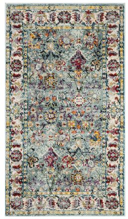 Safavieh Alfombra poli&eacute;ster blu/multicolore 122 x 183 cm