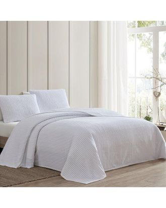 Beatrice Home Fashions Channel Chenille Bedspread