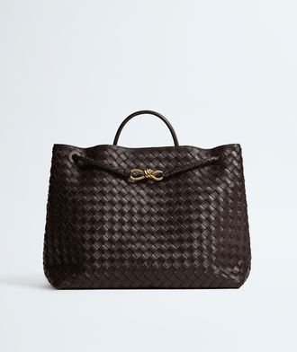 Bottega Veneta Large Andiamo - Brown - Woman - 100% Lambskin