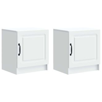 vidaXL Armario De Noche 2 Pcs 43 X 34,5 X 47 Cm Madera De Ingenier&iacute;a Vidaxl