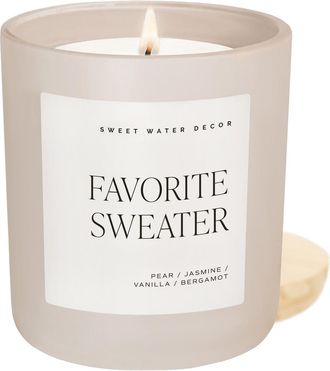 Sweet Water Decor 15 oz Matte Candle in Favorite Sweater at Nordstrom