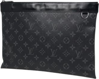Louis Vuitton Pre-owned Clutches, male, Black, Size: ONE SIZE Pre-owned Monogram Eclipse Pochette