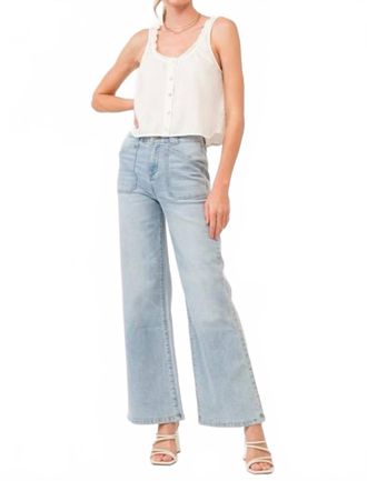 Dear John Denim Fiona Super High Rise Wide Leg Jeans In New Vintage Wash