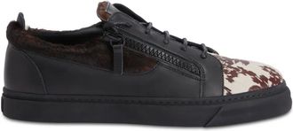 Giuseppe Zanotti Sneakers Frankie con doppia zip - Nero