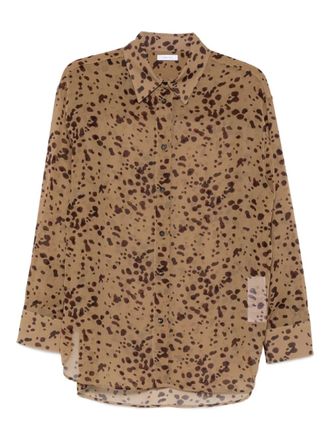 Ferragamo Camicia a fantasia - Marrone