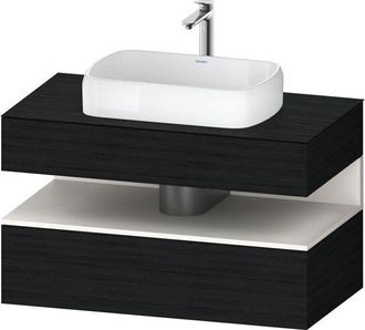 Duravit Duravit - Qatego Consola Mueble Bajo Lavabo, 1 Extra&iacute;ble, 1 Caj&oacute;n