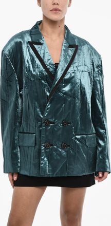 Dsquared2 Giacca Oversize In Velour a Doppiopetto Dsquared2