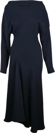 P.A.R.O.S.H. Long Flared Dress Blue - Blue