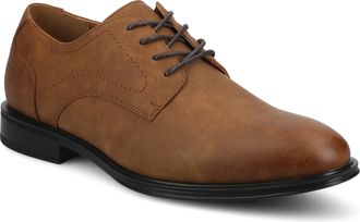 Vance Co. Vance Mens Barclay Medium and Wide Width Plain Toe Oxford Dress Shoe