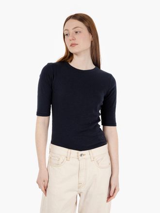 Ymc You Must Create T-shirt Charlotte a 3/4 top navy