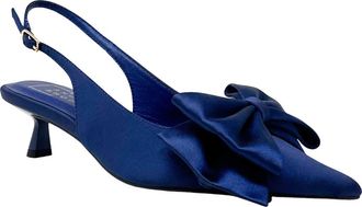 Shushop Nora Slingback Kitten Heel Pump in Navy at Nordstrom, Size 6.5