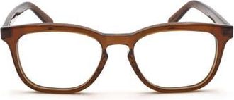 Maison Margiela 52mm Square Optical Glasses in Brown at Nordstrom