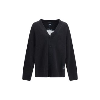 Yohji Yamamoto Black Polyamide Mens Cardigan