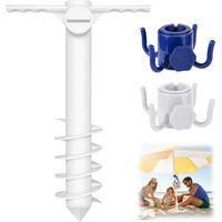 OEM Soporte Para Sombrilla De Jard&iacute;n Con Asa Y Dos Ganchos, Poste De Soporte Para Sombrilla De Playa, Base Para Sombrilla, Apto Para Playa, C&eacute;sped, Etc., 
