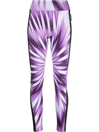Plein Sport Leggings con fantasia tie dye - Viola