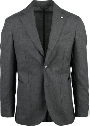 L.B.M. 1911 Grey Wool Rounded Jacket