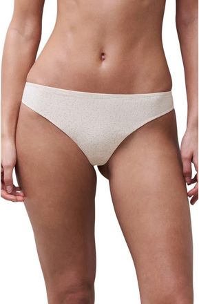 Chantelle Norah Tanga Thong in Talc at Nordstrom, Size X-Large