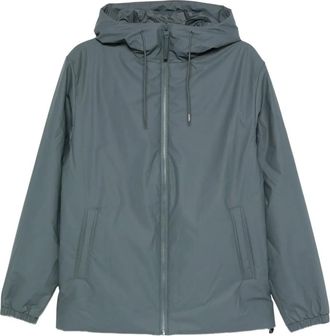 Rains Impermeabile con zip e cappuccio - Grigio