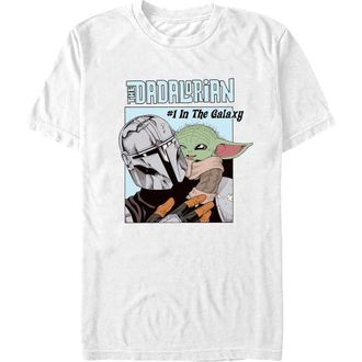 Star Wars Mens Star Wars The Mandalorian The Dadalorian Number One Galaxy Graphic T-Shirt in White at Nordstrom, Size Xxx-Large