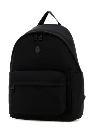 Moncler Mens Black Canvas New Pierrick Backpack 999 Zaini