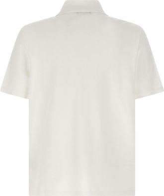 Balmain Mens Bicolor Cotton Polo Shirt