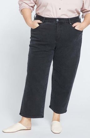Universal Standard Crop Boyfriend Jeans in Broken Black at Nordstrom, Size 12W