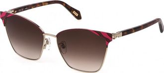 Just Cavalli Womens SJC093 58 0492 Sunglasses - Gold - One Size