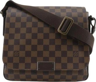 Louis Vuitton Pre-owned Cross Body Bags, male, Brown, Size: ONE SIZE Pre-owned Canvas Cross Body Bag