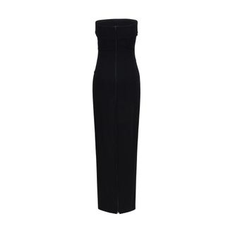 Balmain Womens Black Viscose Cocktail Dress