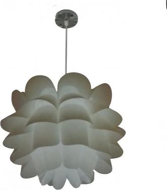 Trade Shop Trade Shop Traesio - Trade Shop - Rotondo Sospension Lampada Efecto Origami Floreale - Blanco